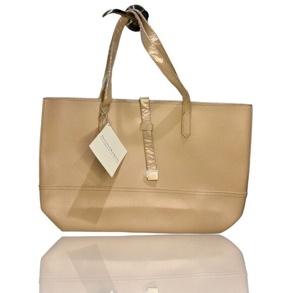 NEW DK DKNY DONNA KARAN CASHMERE MIST PURSE TOTE BAG BEIGE - Picture 1 of 7